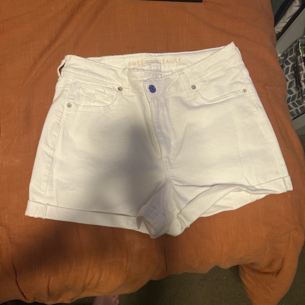 American Eagle Outfitters Women's Classic White Jean Shorts